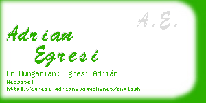 adrian egresi business card